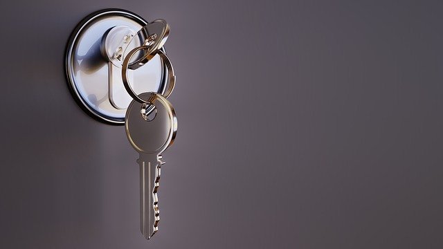 Keys in door