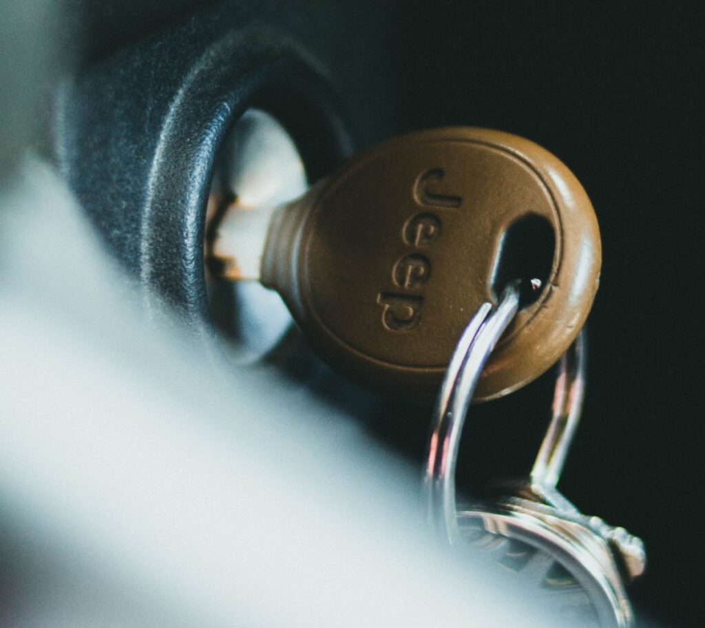 jeep key - car key stuck in ignition
